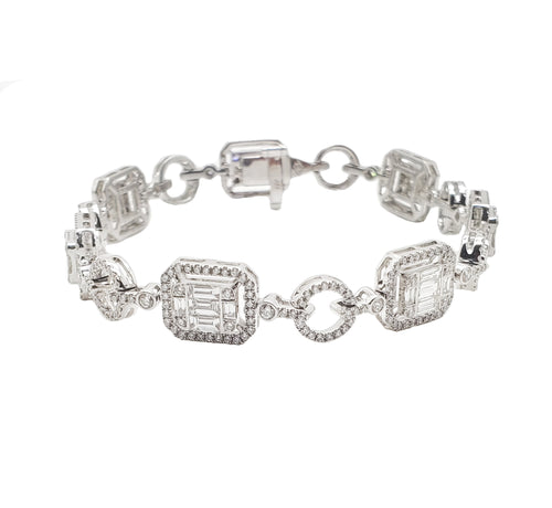London Diamond Baguette Bracelet