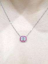 Load image into Gallery viewer, Fascinating Illusion Diamond &amp; Ruby Pendant