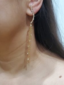 Dubai Diamond Chandelier Earrings