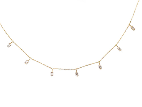 Milan Diamond Baguette Necklace