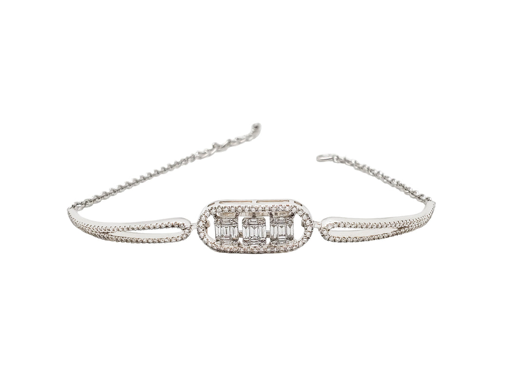 Athens Baguette Diamond Bracelet