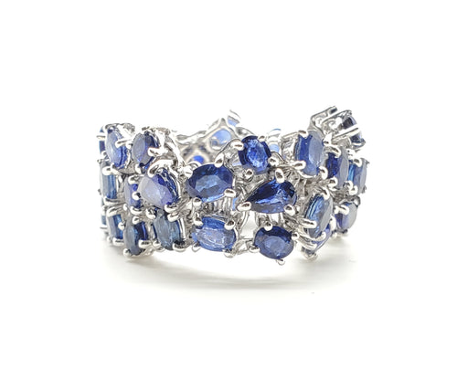 Lavinia Blue Sapphire Flexible Ring