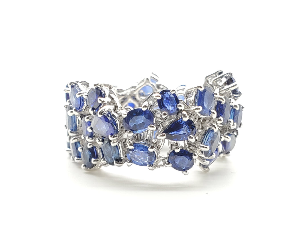Lavinia Blue Sapphire Flexible Ring