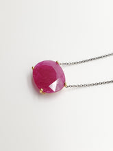 Load image into Gallery viewer, Arzu Ruby Oval Necklace