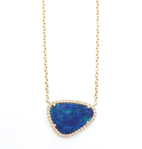Astra Opal & Diamond Pendant