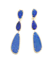 Load image into Gallery viewer, Gisele Opal &amp; Diamond Drop Earrings