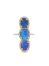 Load image into Gallery viewer, Livia Opal &amp; Diamond 3 Stone Ring