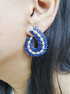 Lilliana Sapphire & Diamond Earrings
