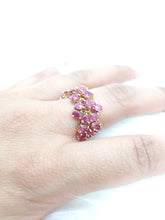 Load image into Gallery viewer, Leilani Ruby Mix Shape Flexible Ring