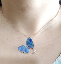 Load image into Gallery viewer, Alaina Opal &amp; Diamond Butterfly Pendant