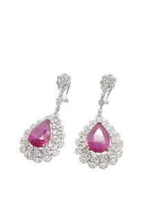 Emilia Ruby & Diamond Earrings