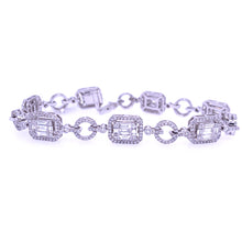 Load image into Gallery viewer, London Diamond Baguette Bracelet