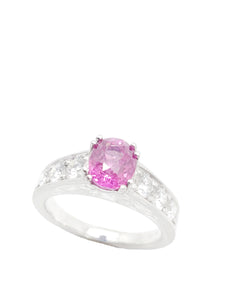 Alice Diamond & Pink Sapphire Ring