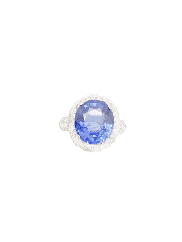 Fiona Diamond & Blue Sapphire Ring