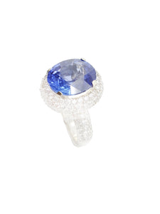 Fiona Diamond & Blue Sapphire Ring