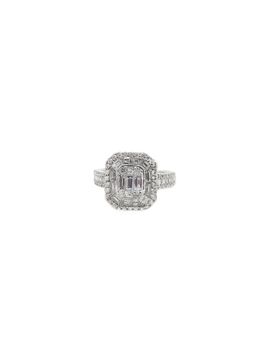 Chicago Baguette Diamond Ring