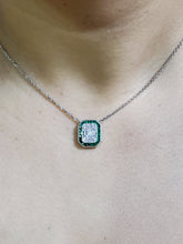 Load image into Gallery viewer, Everlasting Illusion Diamond &amp; Emerald Pendant