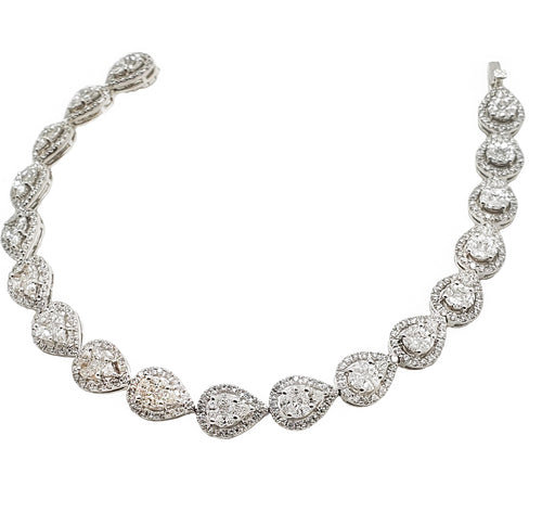 Memphis Infinity Diamond Pear Shape Bracelet