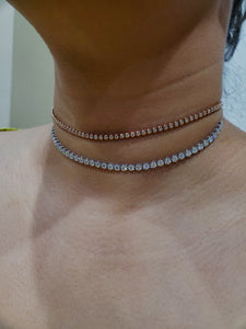 Miami Diamond Tennis Choker Necklace