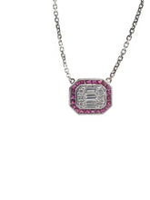 Load image into Gallery viewer, Fascinating Illusion Diamond &amp; Ruby Pendant