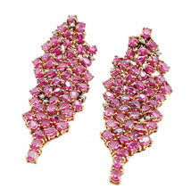 Load image into Gallery viewer, Asmara Ruby &amp; Diamond Chandelier Earrings