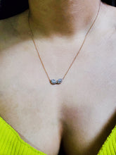 Load image into Gallery viewer, New York City Twin Diamond Necklace