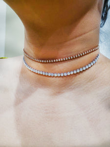 Santiago Diamond Tennis Choker Necklace