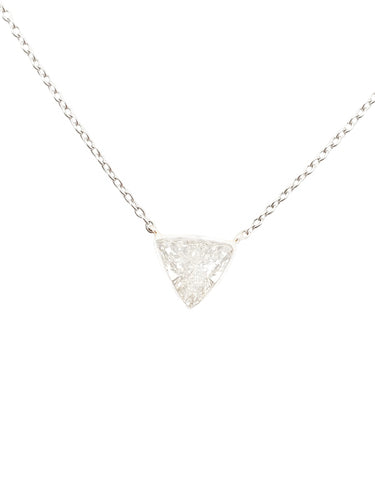 Toronto Solitaire Trillion Diamond Necklace