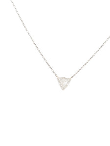 Toronto Solitaire Trillion Diamond Necklace