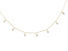 Load image into Gallery viewer, Milan Diamond Baguette Necklace