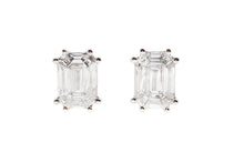 Load image into Gallery viewer, Oslo Emerald Cut Diamond Studs