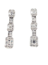 Load image into Gallery viewer, Lisbon Diamond Baguette Earrings