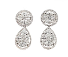 Load image into Gallery viewer, Madrid Infinity Diamond Drop Earrings