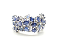 Load image into Gallery viewer, Lavinia Blue Sapphire Flexible Ring