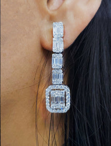 Denver Diamond Baguette Earrings