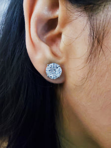 Mumbai Infinity Round Diamond Studs