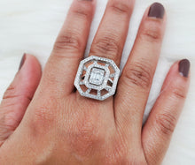 Load image into Gallery viewer, Greenville Diamond Cage Ring