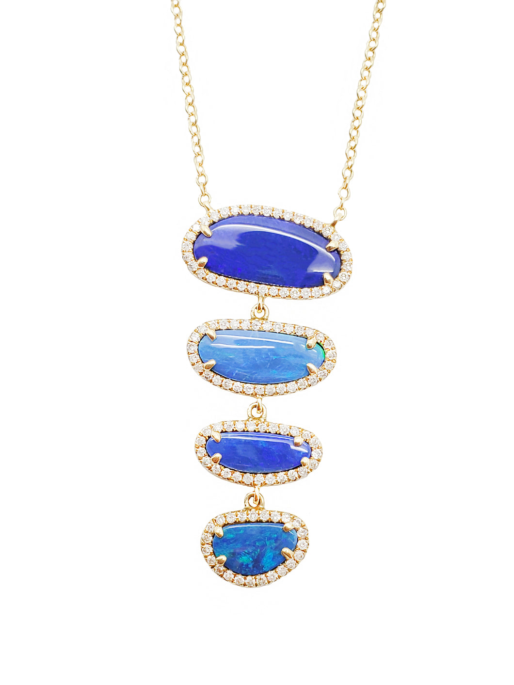 Leyla Opal & Diamond Ascending Pendant