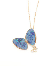 Load image into Gallery viewer, Alaina Opal &amp; Diamond Butterfly Pendant