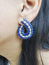 Load image into Gallery viewer, Lilliana Sapphire &amp; Diamond Earrings