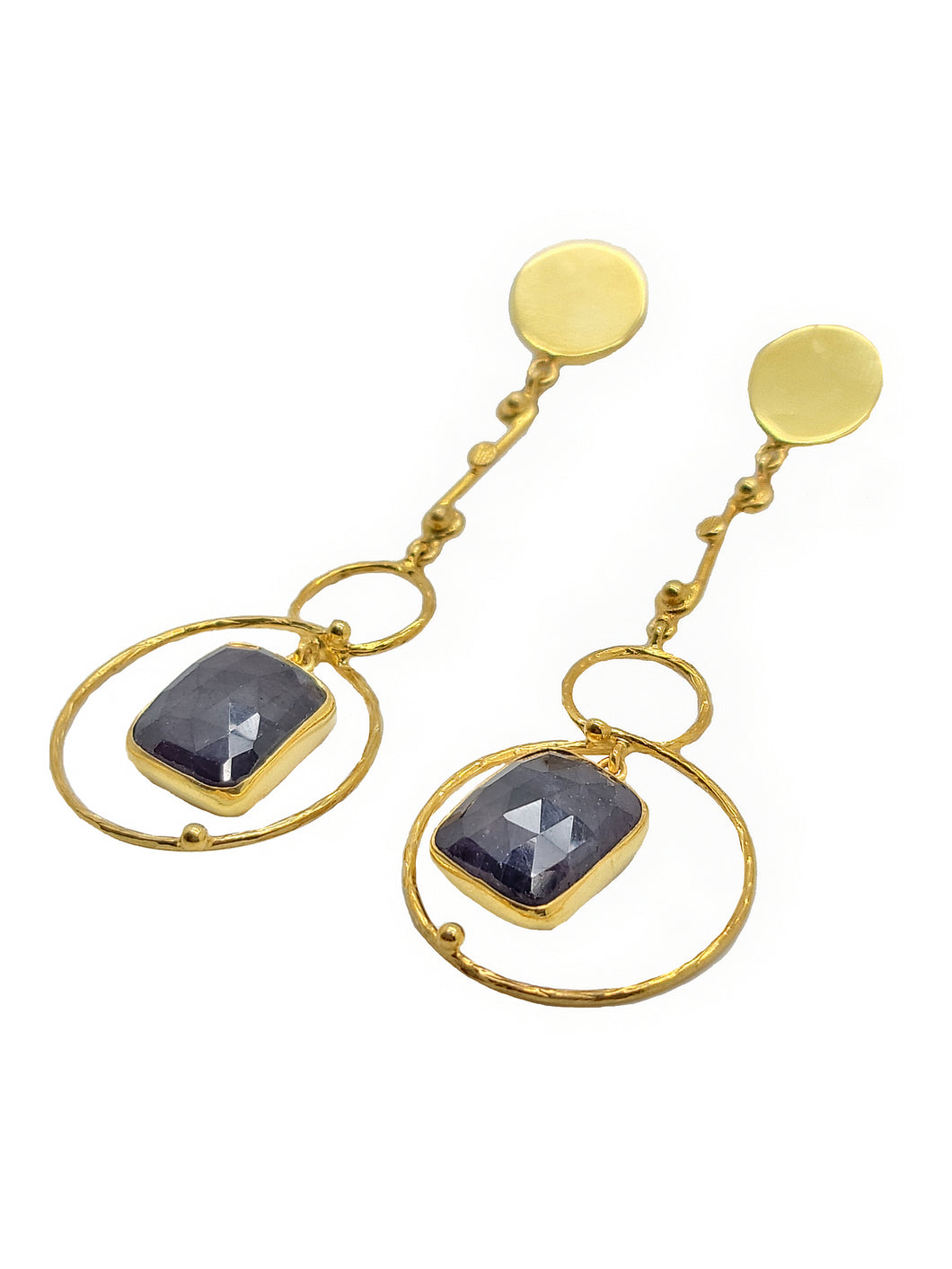 N U R A Y  Brown Sapphire Earring