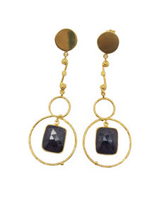 N U R A Y  Brown Sapphire Earring