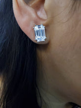 Load image into Gallery viewer, Cambridge Emerald Cut Diamond Studs