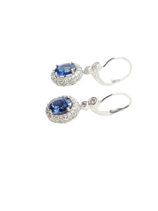 Philippa Diamond & Blue Sapphire Earrings