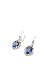 Load image into Gallery viewer, Philippa Diamond &amp; Blue Sapphire Earrings