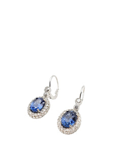 Philippa Diamond & Blue Sapphire Earrings