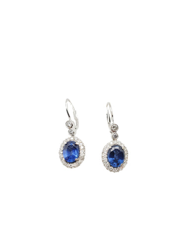 Philippa Diamond & Blue Sapphire Earrings