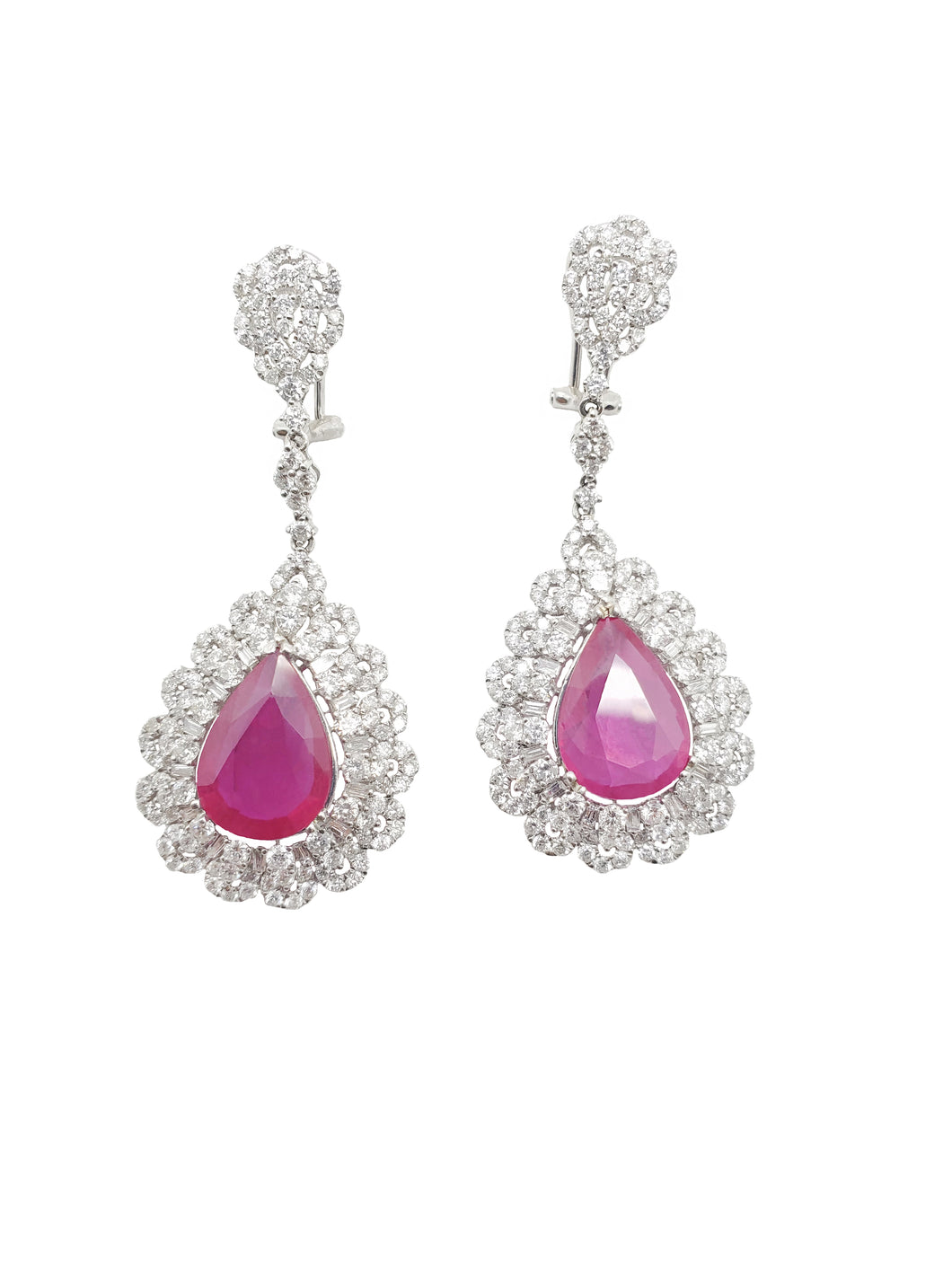 Emilia Ruby & Diamond Earrings