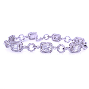 London Diamond Baguette Bracelet