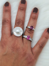 Load image into Gallery viewer, Alice Diamond &amp; Pink Sapphire Ring